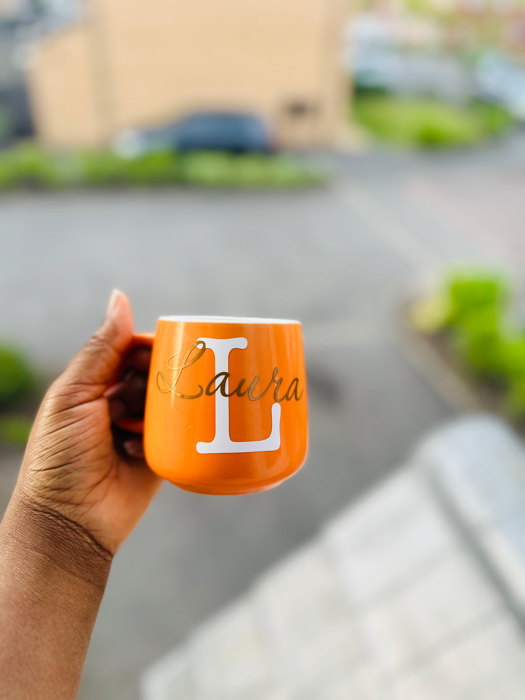 Personalised Initial Mug – Custom Name & Colour Ceramic Mug Gift