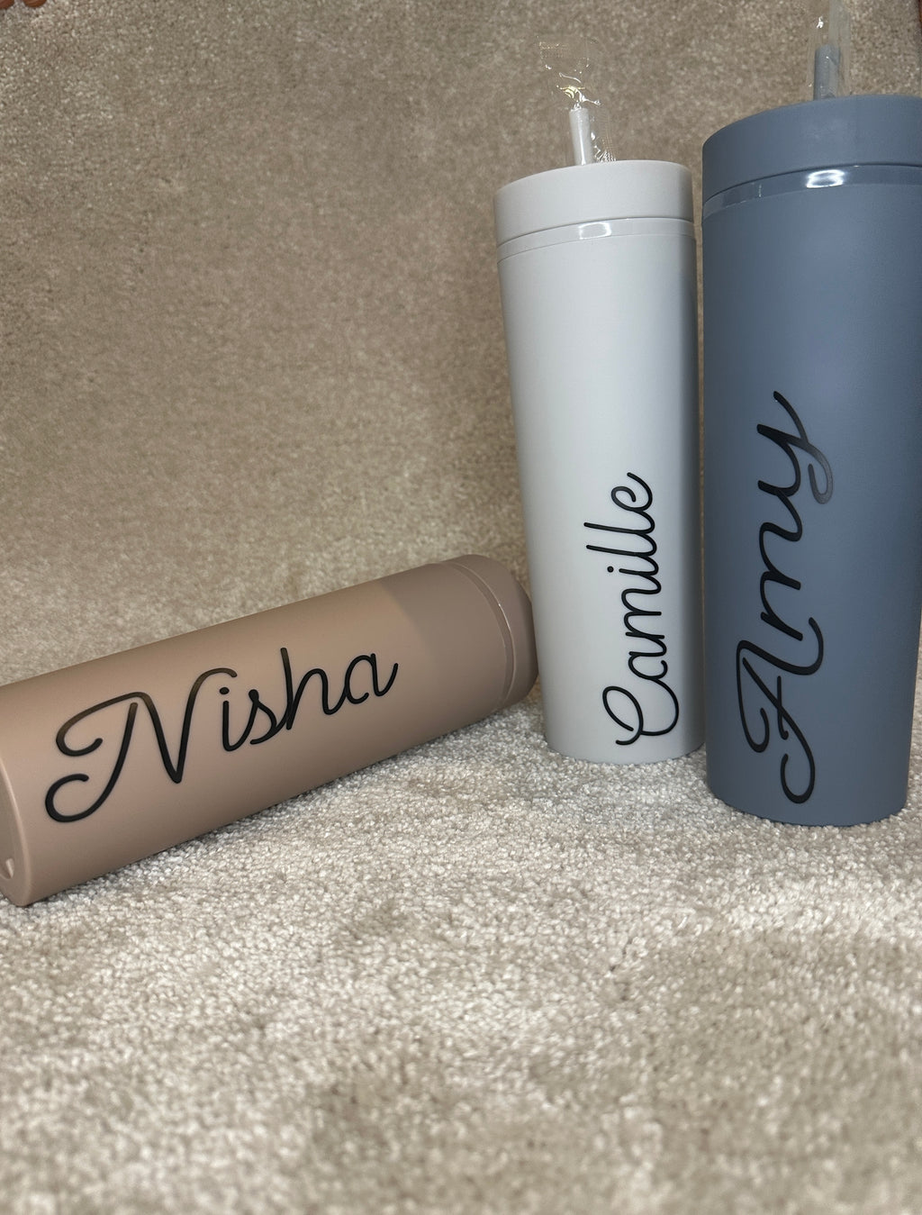 High-quality Personalised 16oz Skinny Tumbler