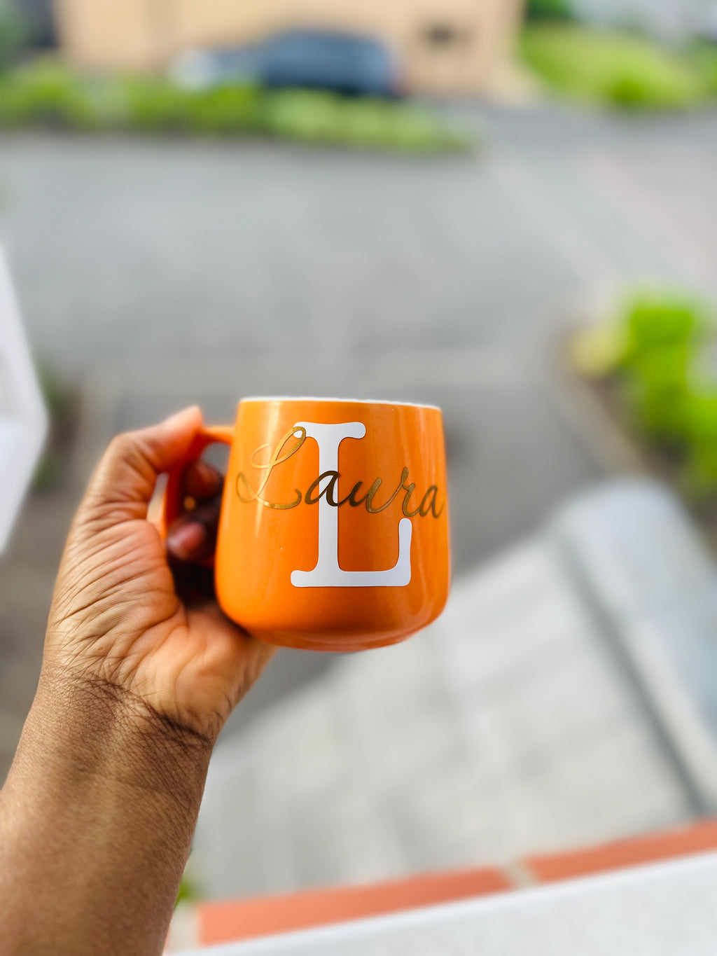 Personalised Initial Mug – Custom Name & Colour Ceramic Mug Gift